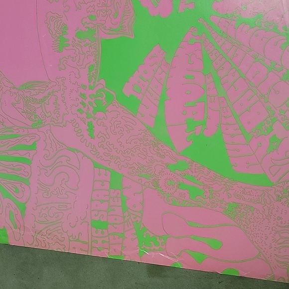 Vintage neon 1967 stone rare Psychedelic Poster hidden message - Picture 5 of 10
